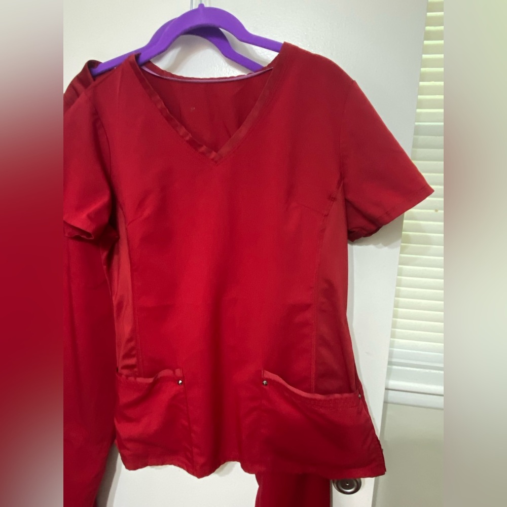 TWO PAIR- Healing Hands - Purple Label Scrub set